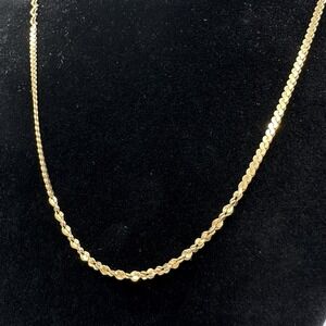 Dainty Gold Filled Chain 14KGF 18" Flat S-Links With a Twist